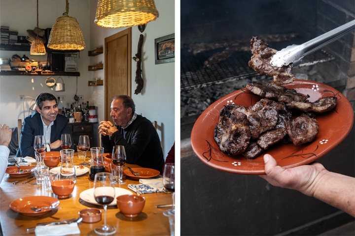 Por reserva, costumam receber grupos de, no mínimo, oito pessoas. Trabalham com as carnes dos porcos que criam e legumes da horta