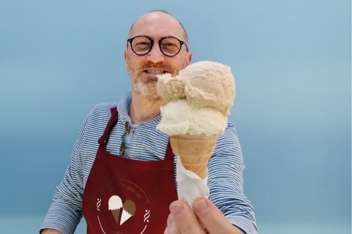 Tommaso Mucherino é o mestre gelateiro da Gelatommy (Foto: Galatommy)