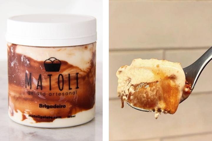 Para levar ou não, esta gelataria brasileira tem sabores tão pecaminosos como brigadeiro ou speculoos (Foto: Matoli)