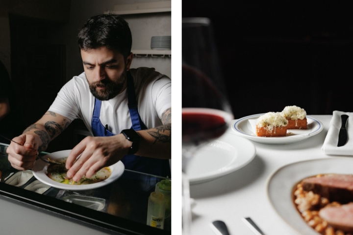 Maurício Varela é o chef do Ofício desde o início do ano e um dos petiscos da sua primeira carta são os milhos fritos com nabo e queijo da ilha (foto: Henrique Isidoro)