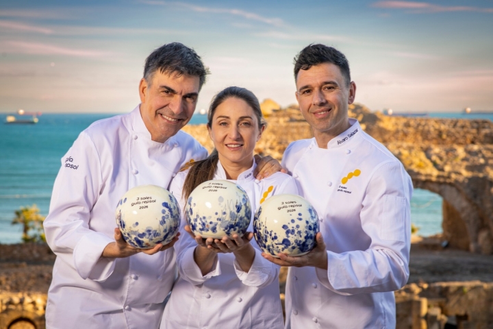 Ramon Freixa, Lucía Freitas e Álvaro Salazar são os chefs dos novos 3 Sóis em Espanha