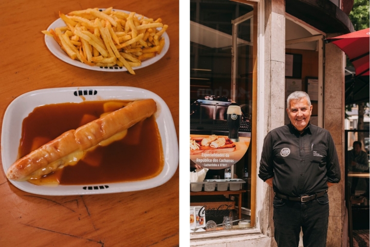 Sávio Oliveira, gerente, sublinha o molho de francesinha da casa como algo especial