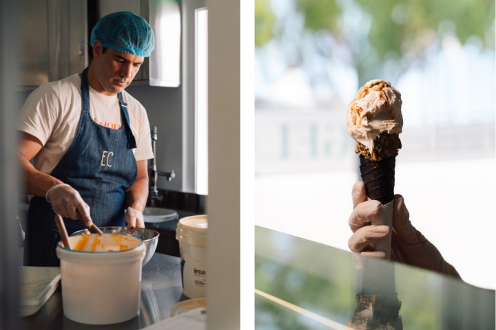 Tiago Guerreiro está encarregado da produção de todos os gelados 