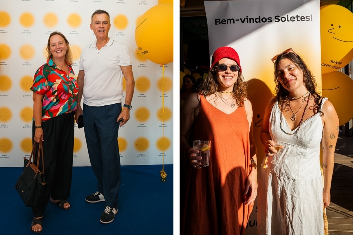 Carmo Botelho e Vítor Carriço, do Visit Lisboa, à esquerda. A equipa do Bibs (Solete) marcou presença na festa. (foto: Sara Pinheiro e Marisa Cardoso)