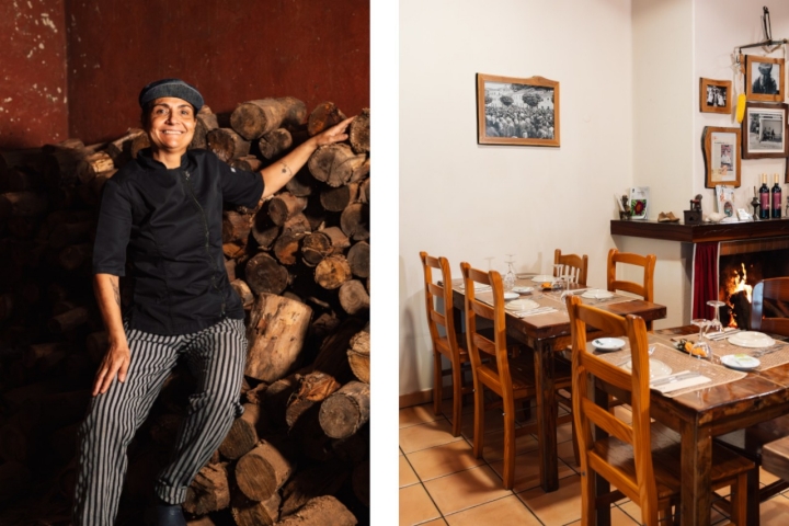 Nélia Nunes é a herdeira das receitas da região e a chef desta cozinha sempre movimentada 