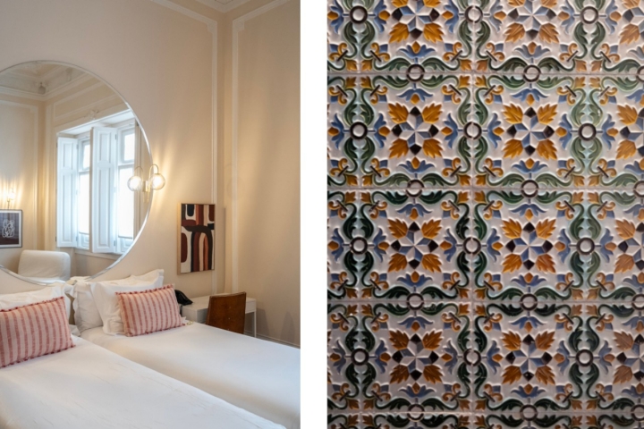 A Pousada de Vila Real De Santo António preserva alguns traços originais dos edifícios, como os azulejos