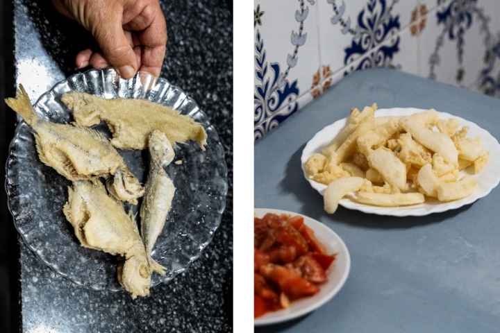 Peixinhos fritos, choco frito e salada de tomate: a carta do Margallo (quase) não precisa de mais nada