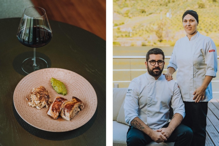 Joel Paiva e Natália Santos são os chefs executivos do D.O.C. de Rui Paula, onde ser serve um cabrito de leite com arroz de forno, no intervalo das cerejas (Foto: DOC) 