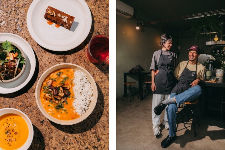 Ane e André estão ao leme da cozinha vegetariana da Cantina CAAA