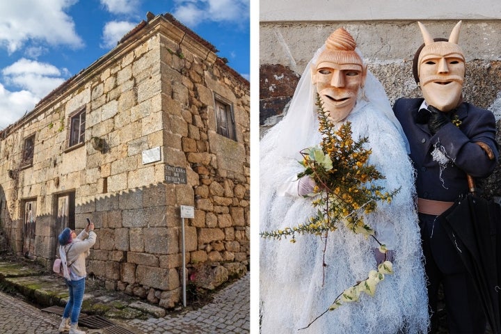 As tradicionais máscaras de Lazarim, vila do Centro de Interpretação da Máscara Ibérica (© Vitor Oliveira e Rosino)