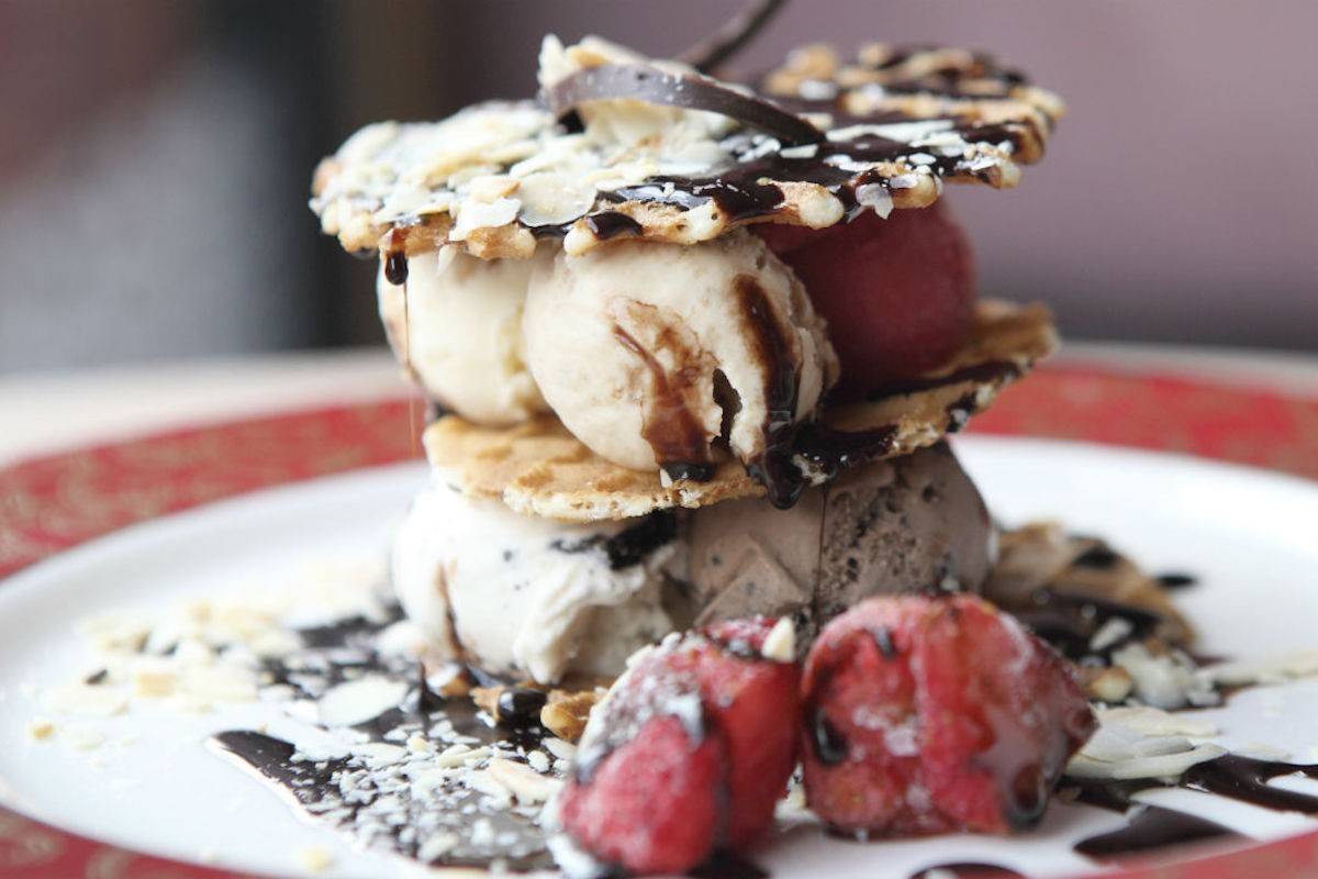 El helado sale de la carta de postres