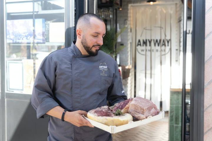 Selección de carnes del 'Anyway Wine Bar' de Málaga.