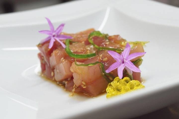 Tartar de bonito del Fagollaga, lugar de celebraciones de Fernando Canales. Foto: Fagollaga.