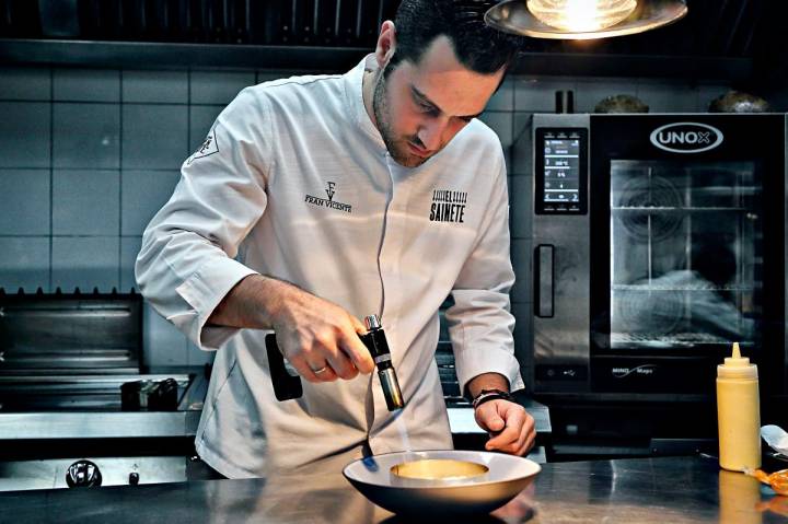 Fran Vicente en su cocina.