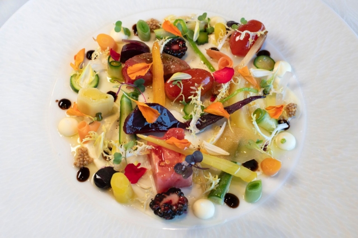 Ensalada del restaurante Fontané (Girona).
