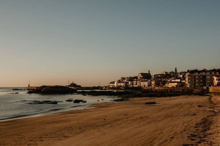 Vistas del pueblo gallego de Palmeira.