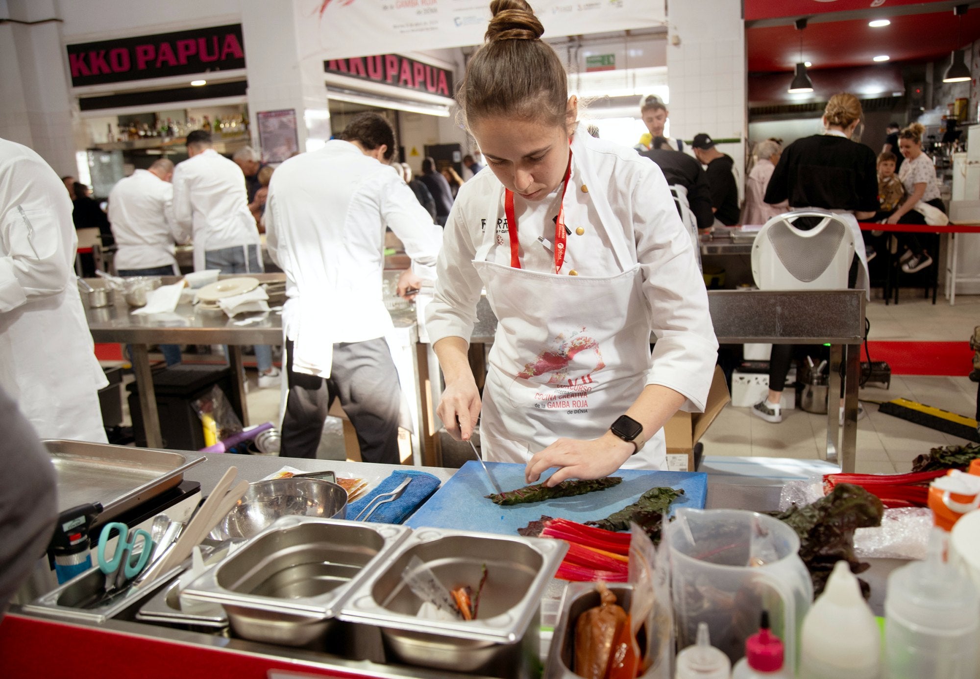 Cristina Gómez, ganadora del Concurso Internacional de gamba roja de Denia