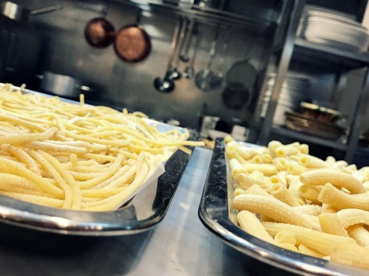 Pasta fresca elaborada con sémola de grano duro. Foto: Belén Parra.