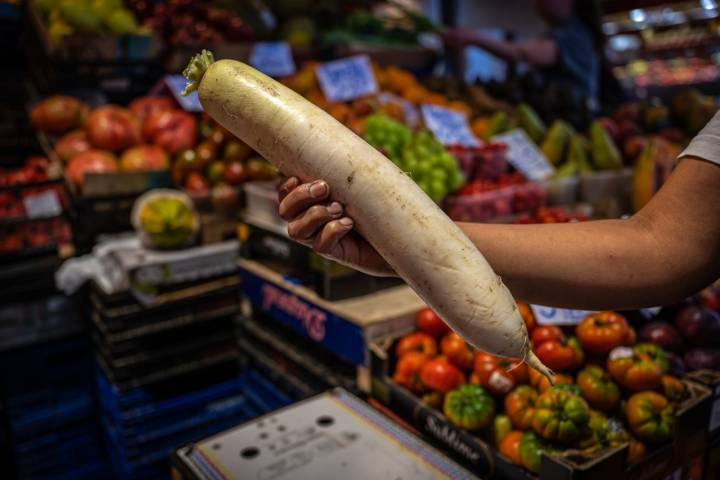 La Boqueria con Arnau Muñío (Barcelona) daikon