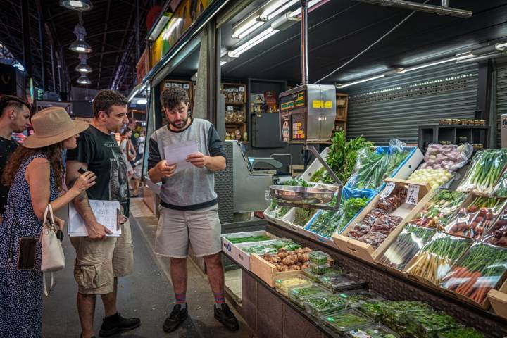 La Boqueria con Arnau Muñío (Barcelona) Arnau y Xavi Petràs