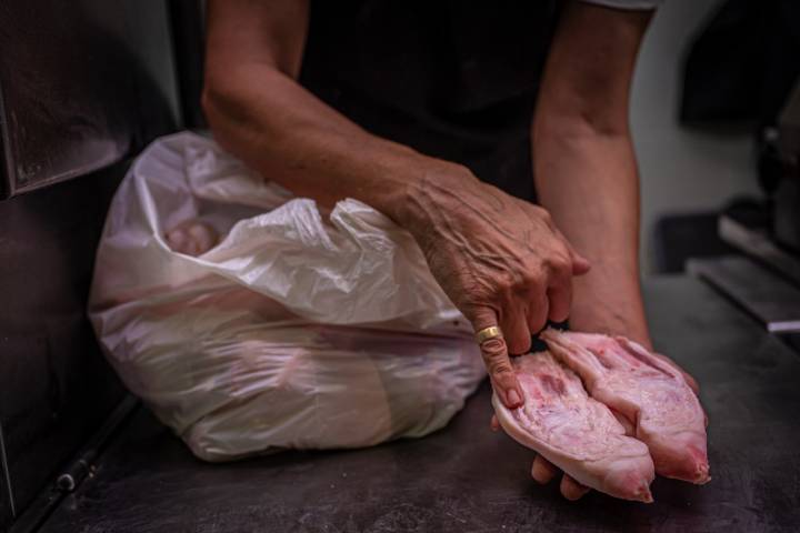 La Boqueria con Arnau Muñío (Barcelona) pie de cerdo