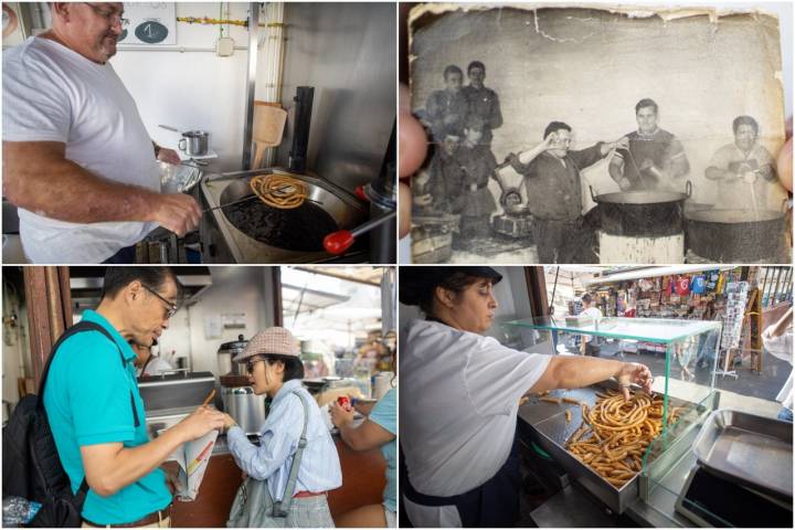 puesto churros la guapa mercado cadiz