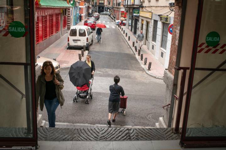 El mercado se ubica en Puerta del Ángel, alejado de las zonas más turísticas.