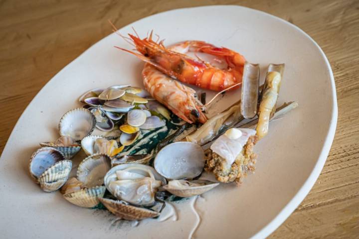 Paseo por la bahía: mariscos del restaurante Algadir