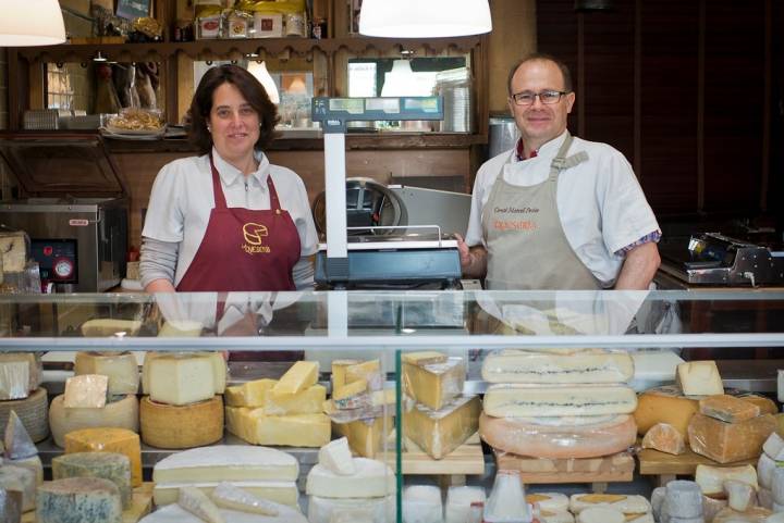 Madrid acoge algunos templos del queso, como la pionera 'La Quesería'. Foto: Sofía Moro.