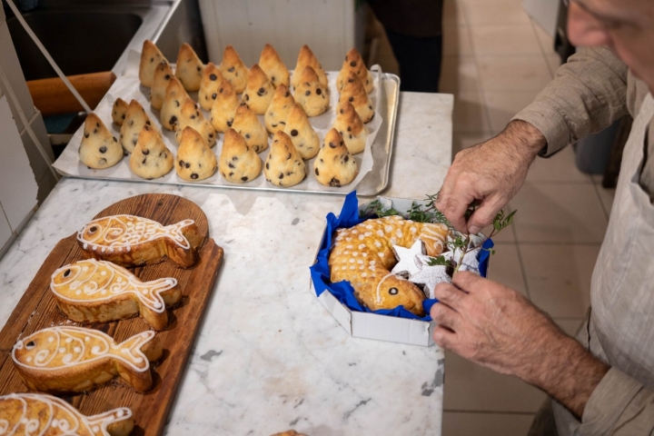 El pez de pasta real era un postre de casas nobles, que se cocía en un molde con forma de pescado.