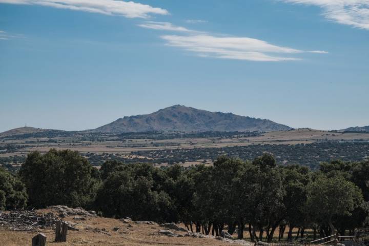 Vistas en la finca en la Sierra de Guadarrama.