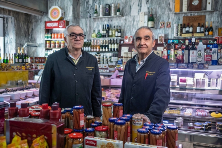 Jesús y Salvador del Bosque, propietarios de Mantequería Alemana (Madrid)