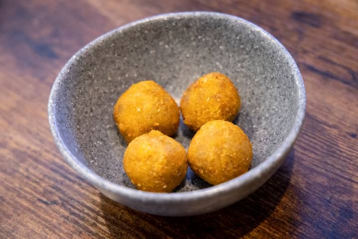 Las deliciosas corquetas de puchero.