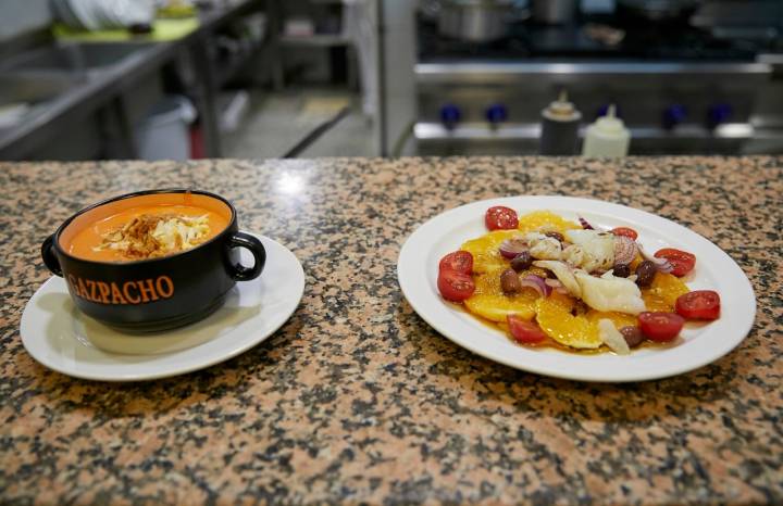 gazpacho ensalada portoles barcelona