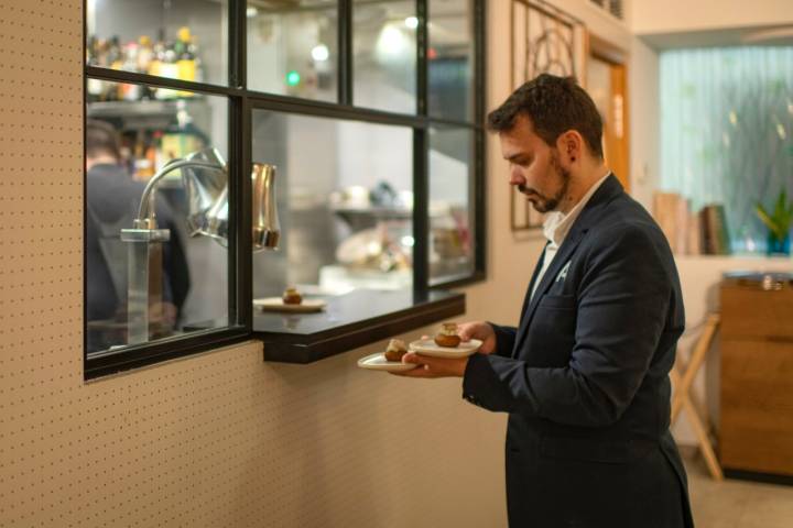 La cocina vista del restaurante.