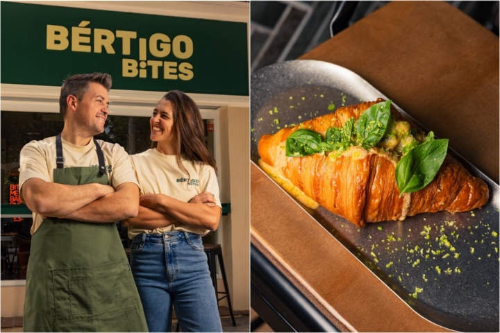 Dueños y cruasán relleno de curry rojo e Bértigo Bites