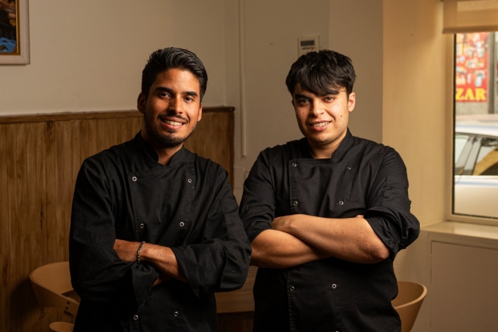 Daniel Cegarra y Manuel Araya, cocineros de Hipocampo.