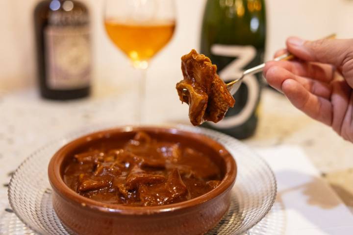 Un plato de callos a la vizcaína