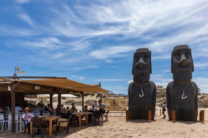 Chiringuito Oli Ba Ba, en Oliva, Valencia.