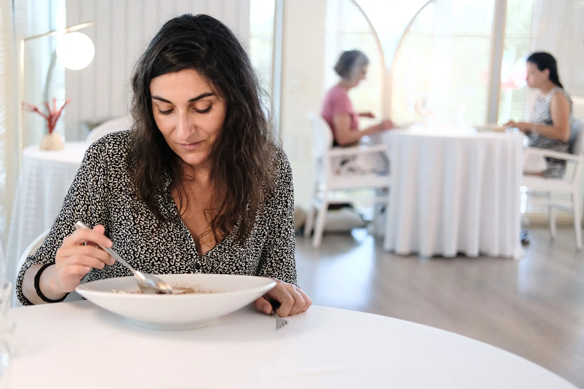 No quiero comer más al lado de los lavabos