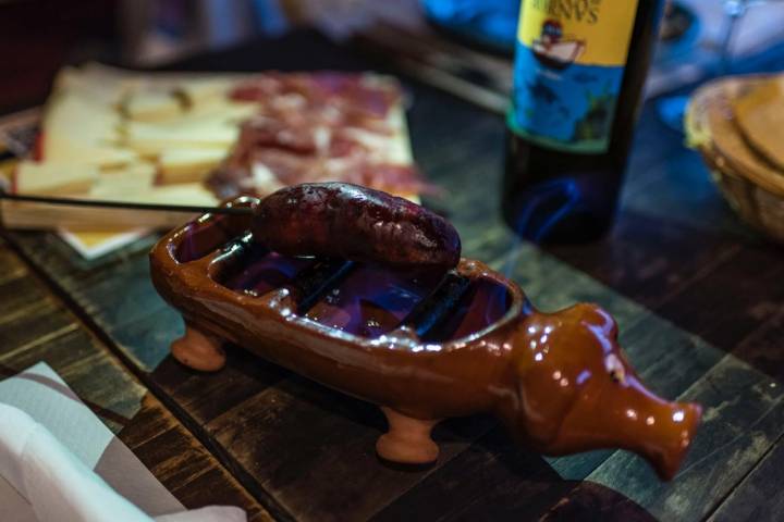 Sitios para comer en el Camino Portugués de la Costa: A Muralla (chorizo al infierno)