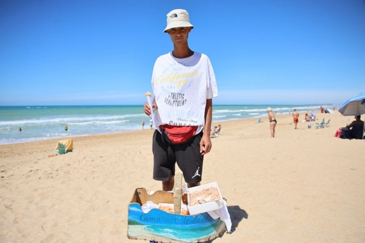 Camarones de Cádiz - vendedor