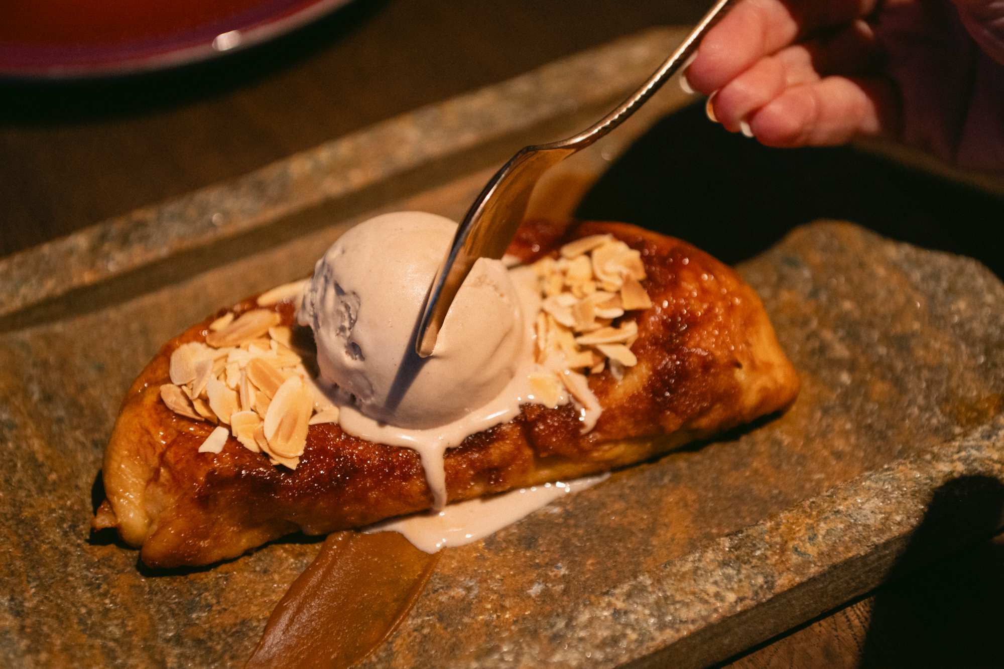 Torrija con helado