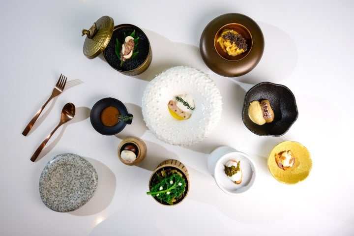 Selección de platos del restaurante Gunnen