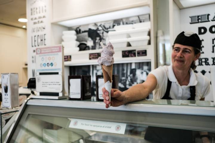 Los helados son pocos dulzones, no empalagan.