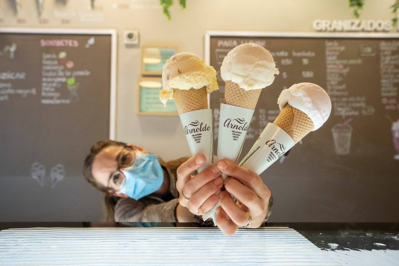 Placer helado a la donostiarra