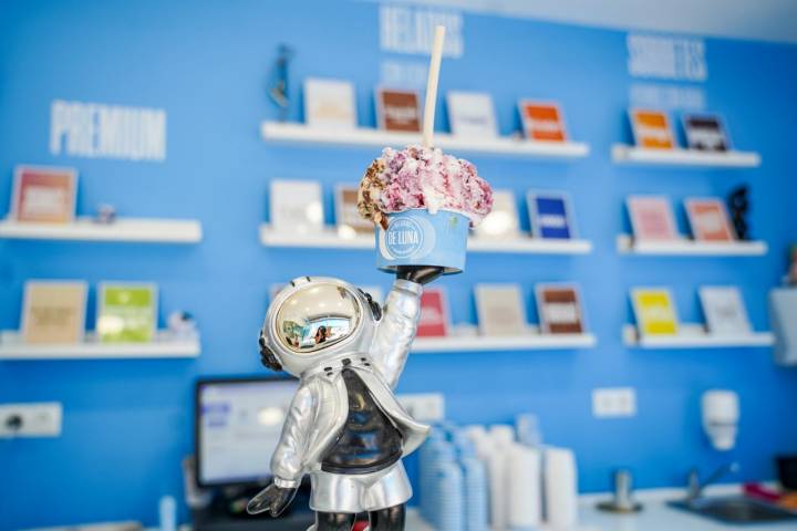 la heladería Helados de Luna (Somo, Cantabria)