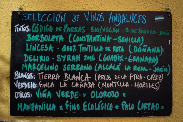 No podían faltar los vinos de la tierra andaluza.