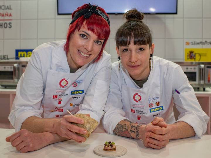 GANADORA: Iris Jordán Martín del Restaurante Ansils, con su tapa ‘Bombón de escabeche de paloma’