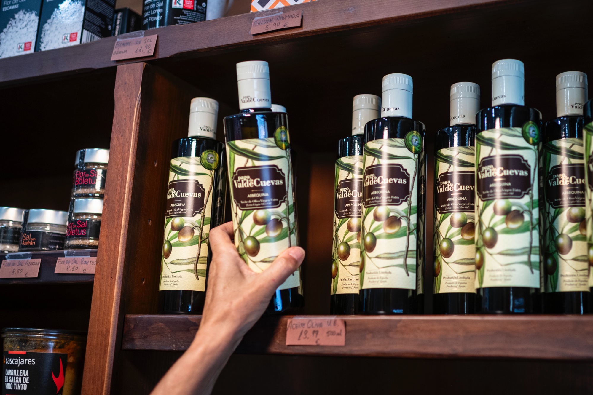 Aceites y mermeladas también tienen presencia notable.